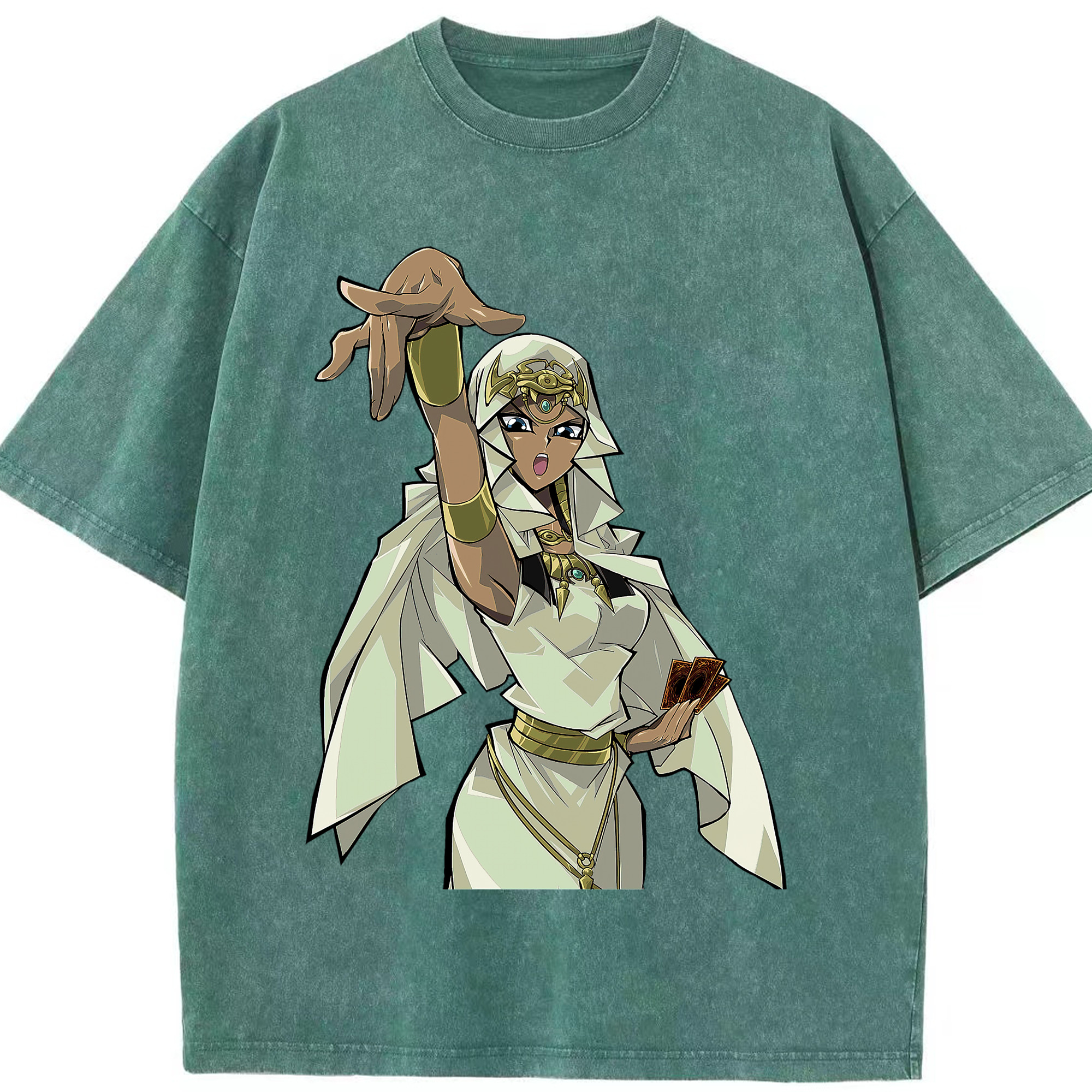 （画像用） 遊☆戯☆王 Yu-Gi-Oh! 綿100% ヴィンテージ風 半袖Tシャツ（フロントプリント）